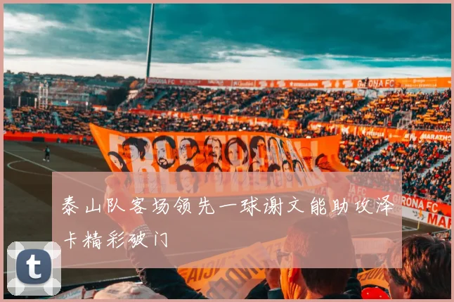 泰山队客场领先一球谢文能助攻泽卡精彩破门